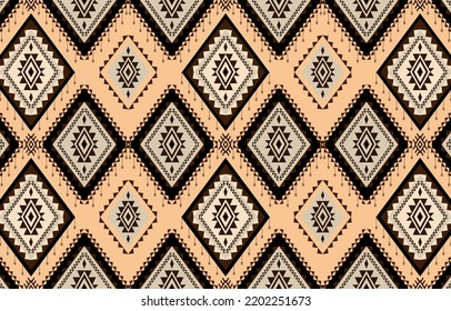 Seamless pattern with tribal aztec motives. Aztec print. Aztec design. 
Abstract background with ethnic aztec ornament.