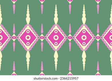  Seamless pattern in tribal, folk embroidery, and Mexican style. ethnic abstract ikat art.Aztec geometric art ornament print.Design for carpet, wallpaper, clothing, wrapping, fabric, cover, textile