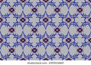 Seamless pattern in tribal, folk embroidery, and Mexican style, Aztec geometric art ornament print, Design for carpet , cover, wallpaper, wrapping, fabric, clothing,   Abstract Ethnic-art