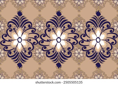 Seamless pattern in tribal, folk embroidery, and Mexican style, Aztec geometric art ornament print, Design for carpet , cover, wallpaper, wrapping, fabric, clothing,   Abstract Ethnic-art
