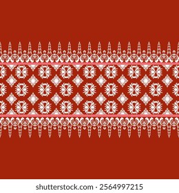 Seamless pattern in tribal, folk embroidery, and Mexican style, Aztec geometric art ornament print, Design for carpet , cover, wallpaper, wrapping, fabric, clothing,   Abstract Ethnic-art