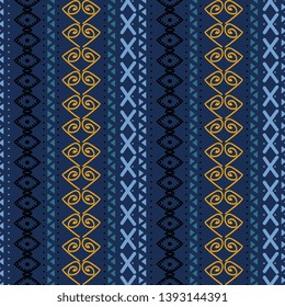 Seamless pattern tribal hand drawn ornament