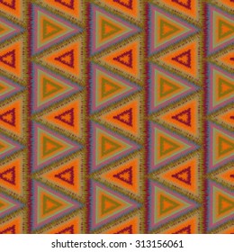 seamless pattern tribal Navajo. Ethnic hipster backdrop. Aztec geometric print. Vector illustration. EPS 8