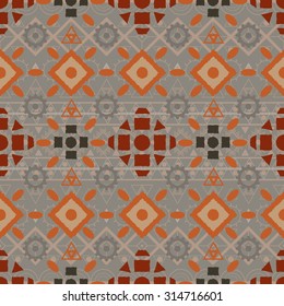 seamless pattern tribal Navajo. Ethnic hipster backdrop. Aztec geometric print. Vector illustration. 