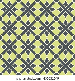 Seamless pattern with tribal ornament. Abstract vector wallpaper in ethno syle.