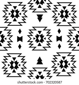 Seamless pattern Tribal ornament, navajo. Boho style