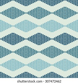 Seamless pattern with tribal rhombuses, are arranged symmetrically in the horizontal direction. Vector illustration original