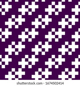Seamless pattern. Tribal wallpaper. Crosses ornament. Ethnical folk image. Ethnic embroidery background. Tribe motif. Ancient mosaic. Digital paper for web design, textile print. Vector artwork.