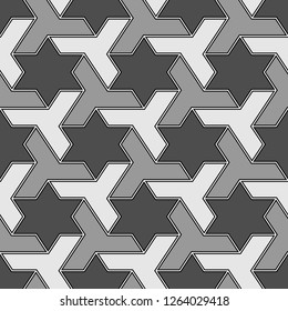 Seamless pattern. Tribe motif. Ethnic ornament. Ancient mosaic. Embroidery background.Tribal wallpaper. Ethnical image. Folk backdrop. Digital paper, web design, textile print. Vector art work