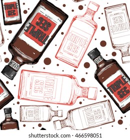 Seamless pattern with triple sec.