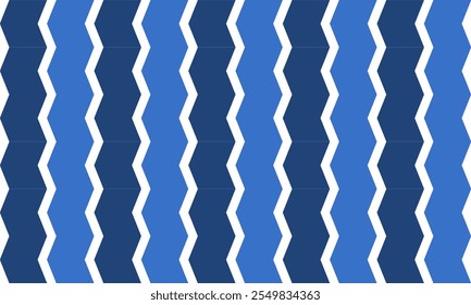 seamless pattern, pattern with triple tone two tone blue stripes diamond pattern seamless repeat style design for fabric printing or abstract wallpaper, vertical zigzag line