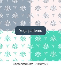 seamless pattern with Triquetra symbol
