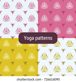 seamless pattern with Triquetra symbol