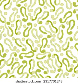 Nahtloses Muster mit Tromboncino Squash oder Trombetta Squash. Zucchino oder Zucchetta rampicante. Sommerspass. Obst und Gemüse. Flacher Stil. Vektorgrafik einzeln auf transparentem Hintergrund.