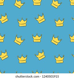 Seamless pattern with trophy and awards. Vector illustration
