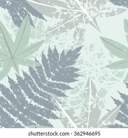 Seamless pattern with tropical and exotic Palm leaves.Decorative background for your designs. 