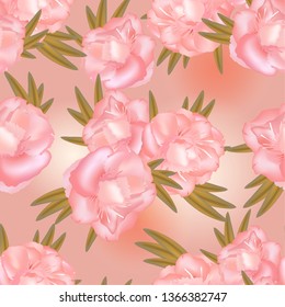 Seamless pattern of tropical flowers of oleander leaves. Summer sale, big discount, cosmetics label, greeting card for wedding, birthday, mother's Day, fabric item