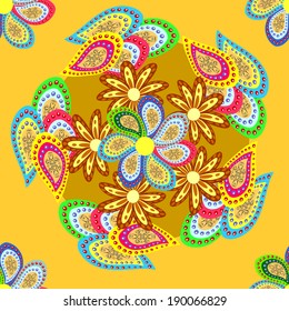 seamless pattern tropical flowers,vectors 