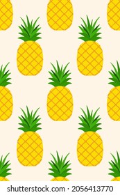 Patrón sin foco con fruta tropical. Las piñas en el fondo blanco. Ilustración del vector