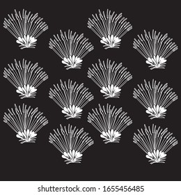 Seamless pattern with tropical leaf palm Vector illustration.
