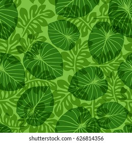 Seamless pattern with Tropical leave