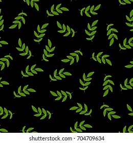 Seamless pattern of tropical leaves for design fabric,Wallpaper, labels, gift wrappers, clothing. Vector illustration on a white background
