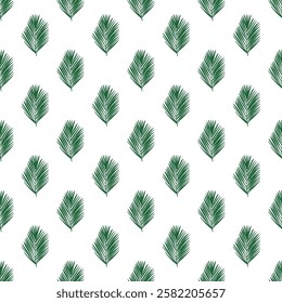 Seamless pattern with tropical leaves doodle for decorative print, wrapping paper, greeting cards, wallpaper and fabric