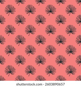 Seamless pattern with tropical leaves doodle for decorative print, wrapping paper, greeting cards, wallpaper and fabric