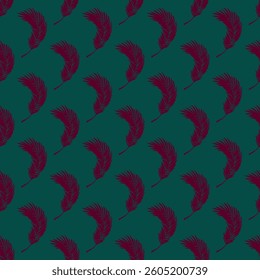 Seamless pattern with tropical leaves doodle for decorative print, wrapping paper, greeting cards, wallpaper and fabric