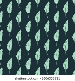 Seamless pattern with tropical leaves doodle for decorative print, wrapping paper, greeting cards, wallpaper and fabric
