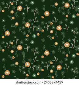 Seamless pattern tropical leaves. floral seamless pattern with leaves for wallpaper