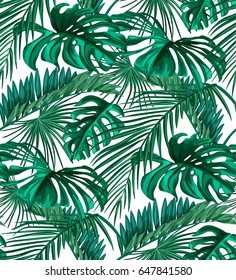 tropical foliage pattern