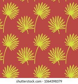seamless pattern of tropical leaves  on a bright  background. for printing on fabric. paper, packaging. wallpaper. etc