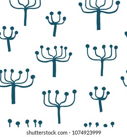 Seamless pattern with tropical leaves on white. Seamless vector background for modern and original textile, wrapping paper, wall art design