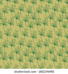 Seamless pattern with tropical leaves. Vector illustration-exotic plants on a white background . Fashionable Botanical fabric design. Illustration of the jungle.tropical leaves.Hawaiian style.