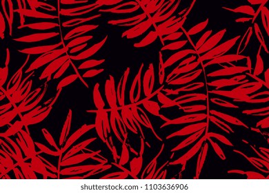 Seamless pattern with tropical motif