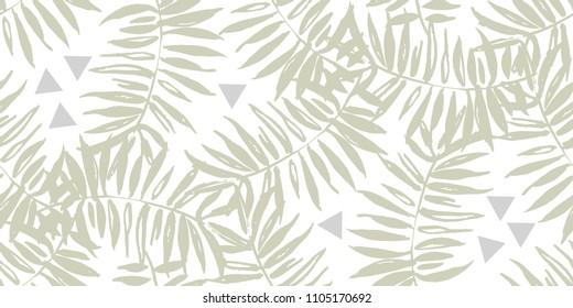 Seamless pattern with tropical motif