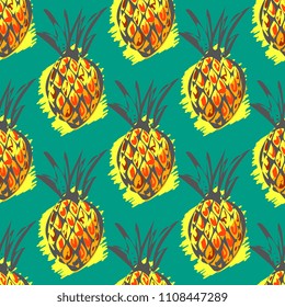 Seamless pattern with tropical motif