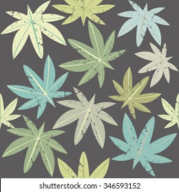 Seamless pattern with tropical Palm leavesDecorative vector template for your designs.