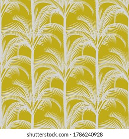 seamless pattern with tropical palms in two colors for unisex surface and fabric design