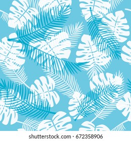 Seamless pattern of Tropical plants