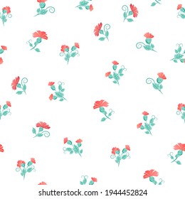 seamless pattern with tsvatemi and frames. ornament on the theme of spring, Easter and flowers. Vector pattern for textile decoration and printing