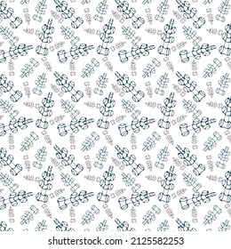 Seamless pattern with tubular corals