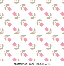 Seamless pattern with tulips for international women's day or for spring theme design, Spring season. For invitations, wedding printing, postcards.