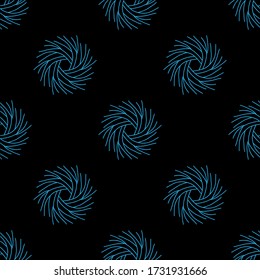Seamless pattern with tumbleweed elements