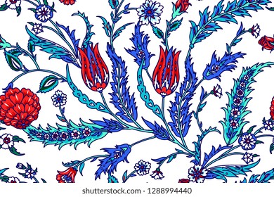Seamless pattern with turkish motives