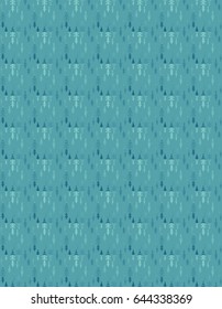 seamless pattern of turquoise-blue abstract flowers on dark turquoise background/turquoise seamless pattern with abstract flowers