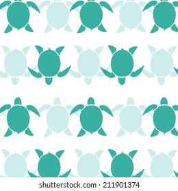 Seamless pattern with turtles. Seamless pattern can be used for wallpaper