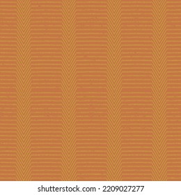 Seamless pattern of tweed orange stripe fabric seamless parquet pattern Abstract herringbone pattern. Decorative design consisting of zigzag lines. Ethnic geometric motif in shades of brown.