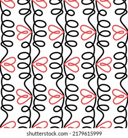 Fondo abstracto del contraste oscuro de la planta de rampas sin soldadura para el diseño textil y de embalaje